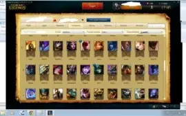 Conta LoL lv 30,104 campeões 40 skins 4 lendarias 3 runepage
