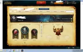 Conta LoL lv 30,104 campeões 40 skins 4 lendarias 3 runepage