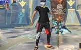 CONTA FREE FIRE 2 ANGELICAL AZUL E VERMELHA BARBA E VARIAS S
