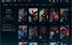 CONTA LOL PLATINA ,606 SKINS, FULL CHAMP E LEVEL 450