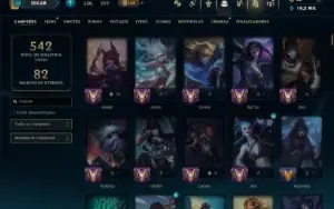 Prata 2 com TODOS os Champs e 110 Skins ( ADC / SUP )