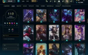 Prata 2 com TODOS os Champs e 110 Skins ( ADC / SUP )