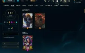 Prata 2 com TODOS os Champs e 110 Skins ( ADC / SUP )