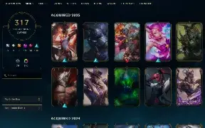 Conta lol diamante 317 skins 1500 reais gastos