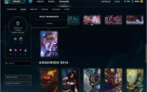 Conta No Lol Diamante 5 Com (ryze Triunfante) + Descrição