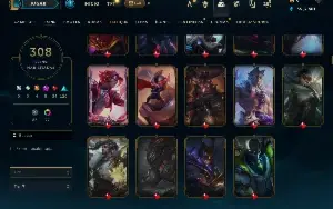 Conta LOL + Valorante (Lol 308 Skins+ faca champions)
