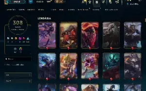 Conta LOL + Valorante (Lol 308 Skins+ faca champions)
