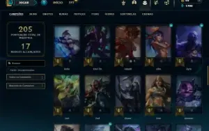 Unranked com 65 Champs e 29 Skins ( MID / JG )