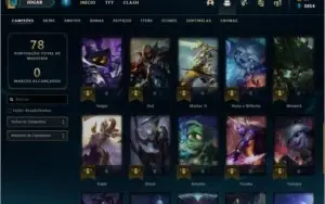 CONTA ANTIGA UNRANKED LVL 48 COM 9 SKINS