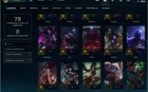 CONTA ANTIGA UNRANKED LVL 48 COM 9 SKINS