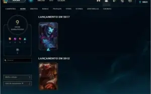 CONTA ANTIGA UNRANKED LVL 48 COM 9 SKINS
