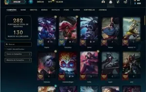 Conta prata 3 com 90 Champs e 44 Skins