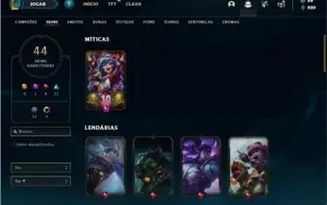 Conta prata 3 com 90 Champs e 44 Skins