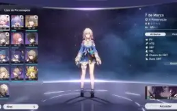 Star rail AR 25 / Bronya + Bailu + 50 pulls dourados