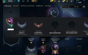 Prata 2 com 150 Champs e 19 Skins