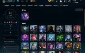 Prata 2 com 150 Champs e 19 Skins