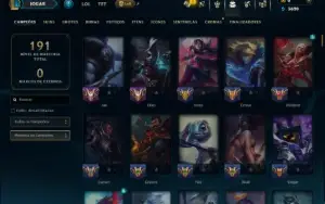 Prata 2 com 150 Champs e 19 Skins