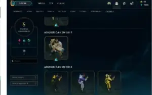 Conta League of Legends, todos os Champs, 115 skins