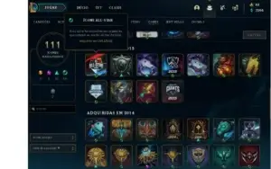 Conta League of Legends, todos os Champs, 115 skins