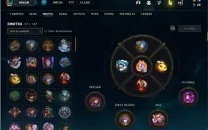 Conta ferro 1 com 78 Champs e 51 Skins + 110 Espolios