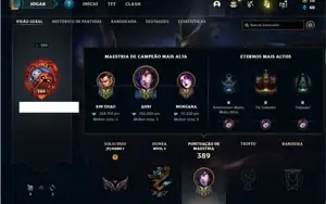 Conta ferro 1 com 78 Champs e 51 Skins + 110 Espolios