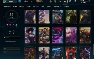 Ouro 4 com 60 Champs e 33 Skins +4 Vitoriosas