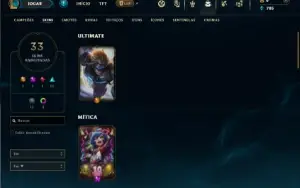 Ouro 4 com 60 Champs e 33 Skins +4 Vitoriosas