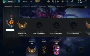 Ouro 4 com 60 Champs e 33 Skins +4 Vitoriosas