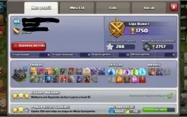 Conta Clash Of Clans Cv9 + Clash Royale Arena 9