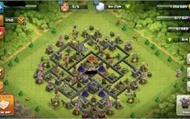 Conta Clash Of Clans Cv9 + Clash Royale Arena 9