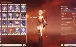 Ayaka + Bis, Yoimiya + Bis, Yelan, HuTao, Eula, Túmulo...