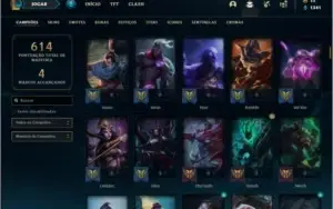 Conta plat 2 com TODOS os champs e 105 skins  MAIN ADC / MID