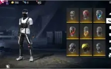 Conta de FF LV 51 gemada com várias skins itens passes