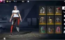 Conta de FF LV 51 gemada com várias skins itens passes