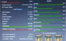 VENDO RP LVL 235 SKILL 111/99 LOBERA