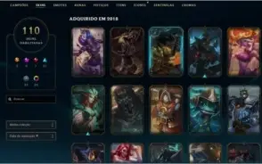 Conta league of legends master (challenger s7)
