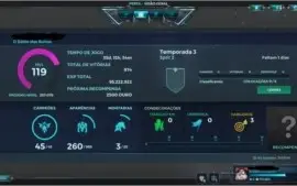 CONTA PALADINS LV 119 + 5 JOGOS