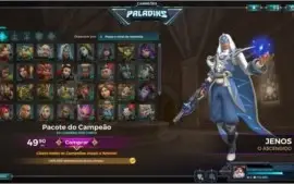 CONTA PALADINS LV 119 + 5 JOGOS