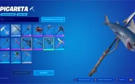 CONTA FORTNITE COM ASA DELTA TUBARÃO MAKO