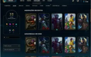 Conta LOL D3 [BR] - 36 Champions - 32 skins (NOVA) MMR ALTO