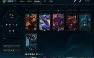 Conta LOL D3 [BR] - 36 Champions - 32 skins (NOVA) MMR ALTO