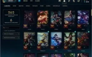 Conta prata 3 com 73 skins e 81 champs