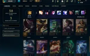 Ferro 2 com 21 Champs e 3 Skins +1 Fragmento