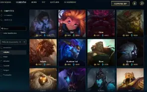 Ferro 2 com 100 Champs e 83 Skins + 2 Prestigios Kayn e Zyra