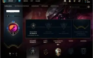 Conta prata 3 com 14 skins e 34 champs