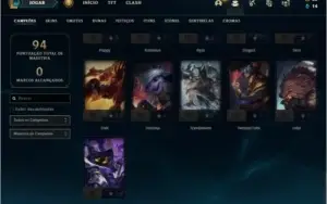 CONTA LVL 30 INATIVA 46 CHAMPIONS