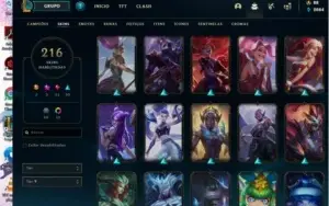 Conta Lol level 232 com 216 Skins +25 pontos de prestígio
