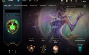 Conta Lol level 232 com 216 Skins +25 pontos de prestígio