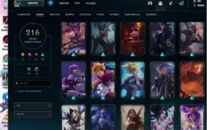 Conta Lol level 232 com 216 Skins +25 pontos de prestígio