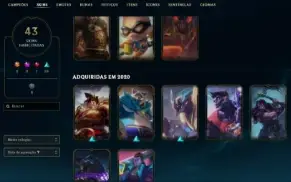 62 Skins, Unranked, 45 Essências Mitícas - Conta Lol (Entreg